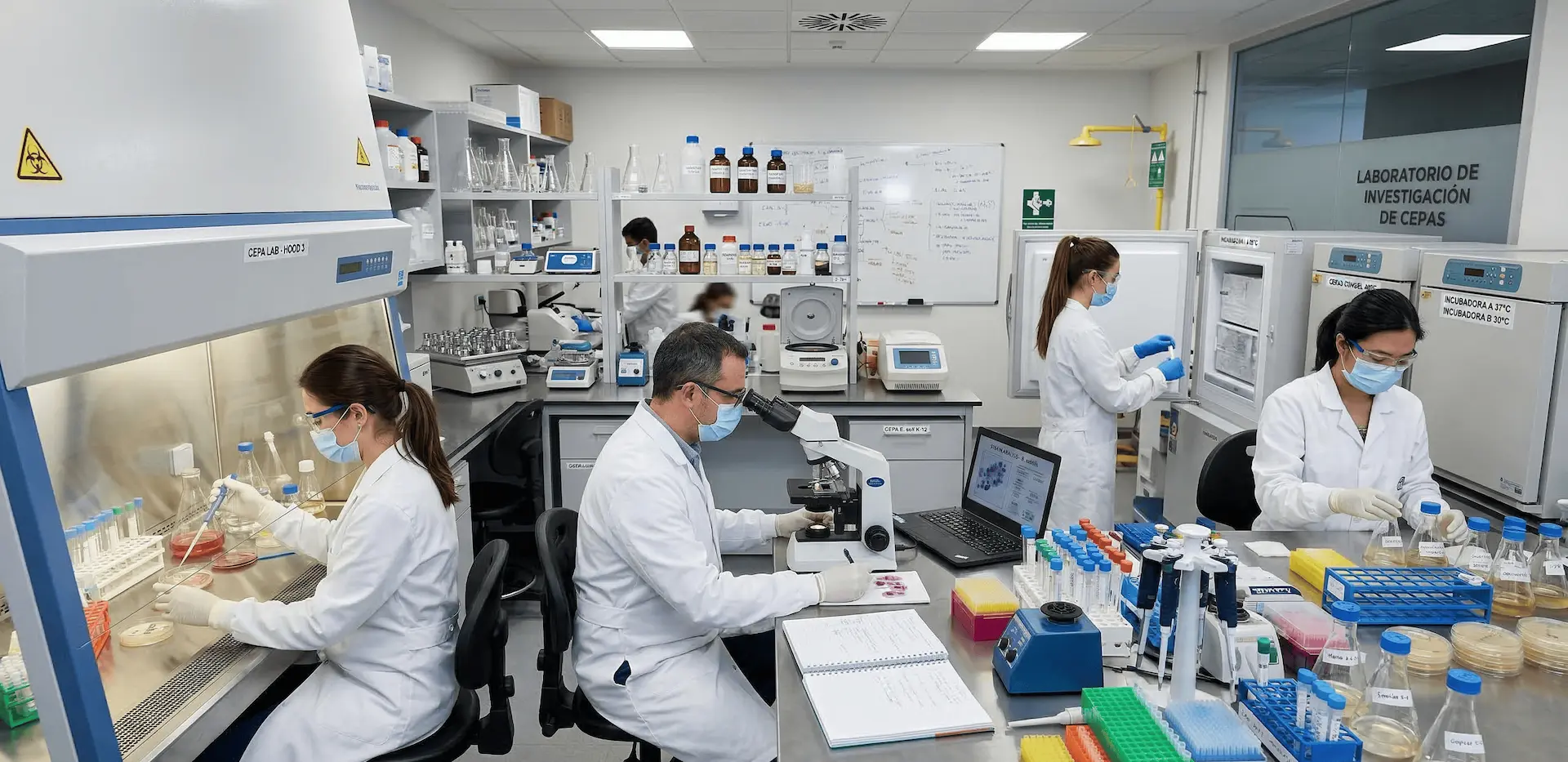 Fondo de laboratorio